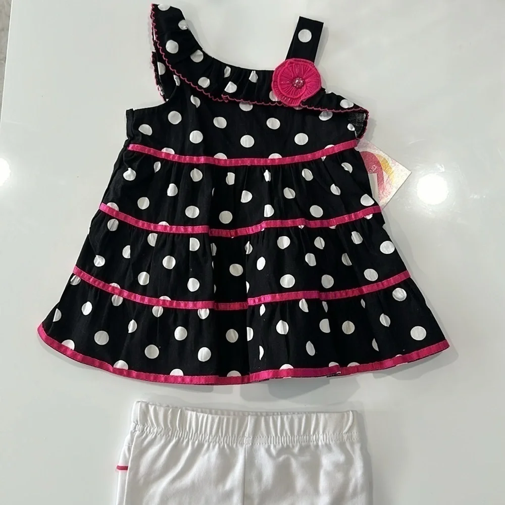 Polka dot matching set